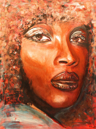 Lady Blue von Ursula Leinfelder, Malerei kaufen auf Singulart