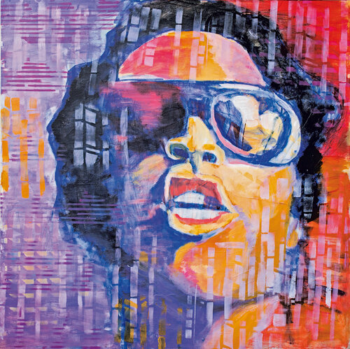Lenny Kravitz_1 van Ursula Leinfelder, Schilderij te koop op Singulart
