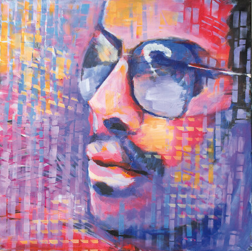 Lenny Kravitz_2 di Ursula Leinfelder, Pittura in vendita su Singulart