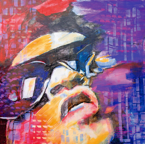 Lenny Kravitz_4 di Ursula Leinfelder, Pittura in vendita su Singulart