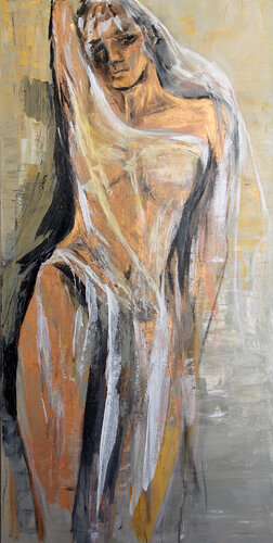 Bronceakt 2 van Ursula Leinfelder, Schilderij te koop op Singulart