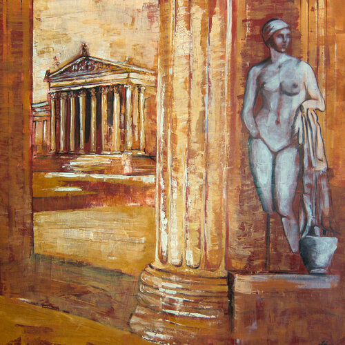 Glyptothek München von Ursula Leinfelder, Malerei kaufen auf Singulart
