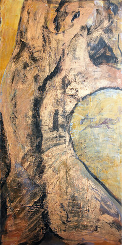 Bronceakt 3 van Ursula Leinfelder, Schilderij te koop op Singulart