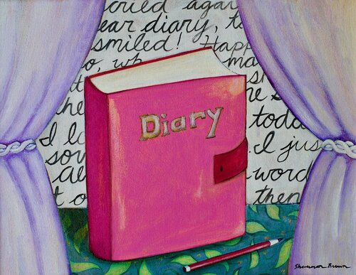 Dear Diary by Shannon Brown, Painting for Sale on Singulart