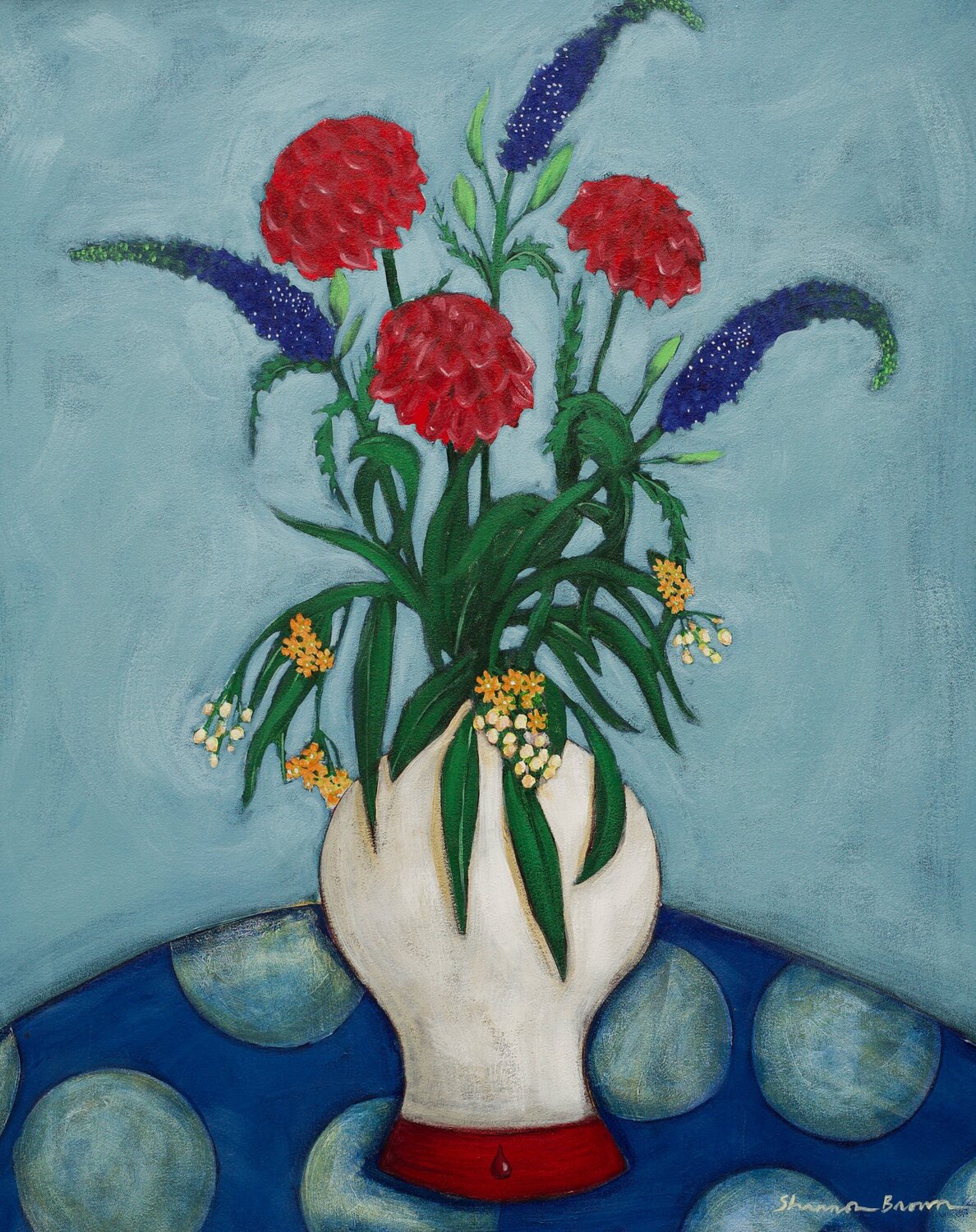 Family Flowers Shannon Brown Original painting for sale