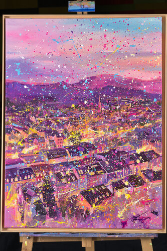 Freiburg 2 _ Pollination by Kaustav Majumdar, 회화 for Sale on Singulart