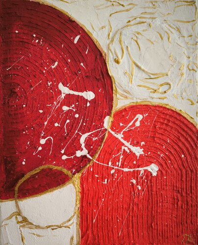 The (red) Circle by Tanya Silva, 회화 for Sale on Singulart