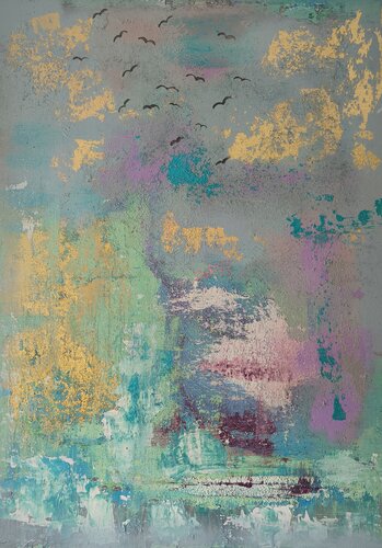 Birds flying high van Tanya Silva, Schilderij te koop op Singulart