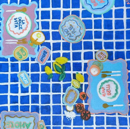 Ciao Bella Aperitif Dish de Tanya Silva, Pintura a la venta en Singulart