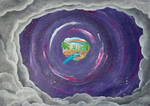 Through your shadows you reach the true parallel world. by Tanya Silva, Painting for Sale on Singulart