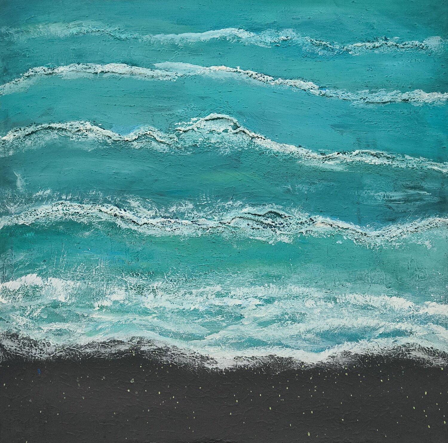 Ocean Waves Tanya Silva Original painting for sale