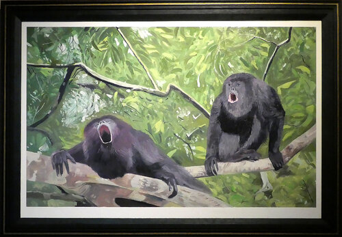 Howler Monkeys par Gerald Miles, Peinture en vente sur Singulart