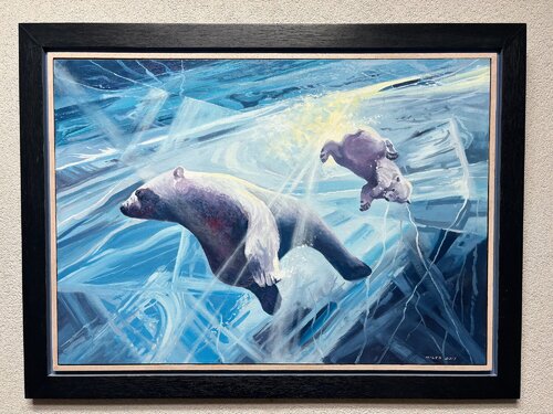 Under Thin Ice par Gerald Miles, Peinture en vente sur Singulart