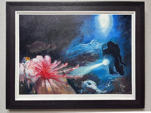 Night Dive de Gerald Miles, Pintura a la venta en Singulart