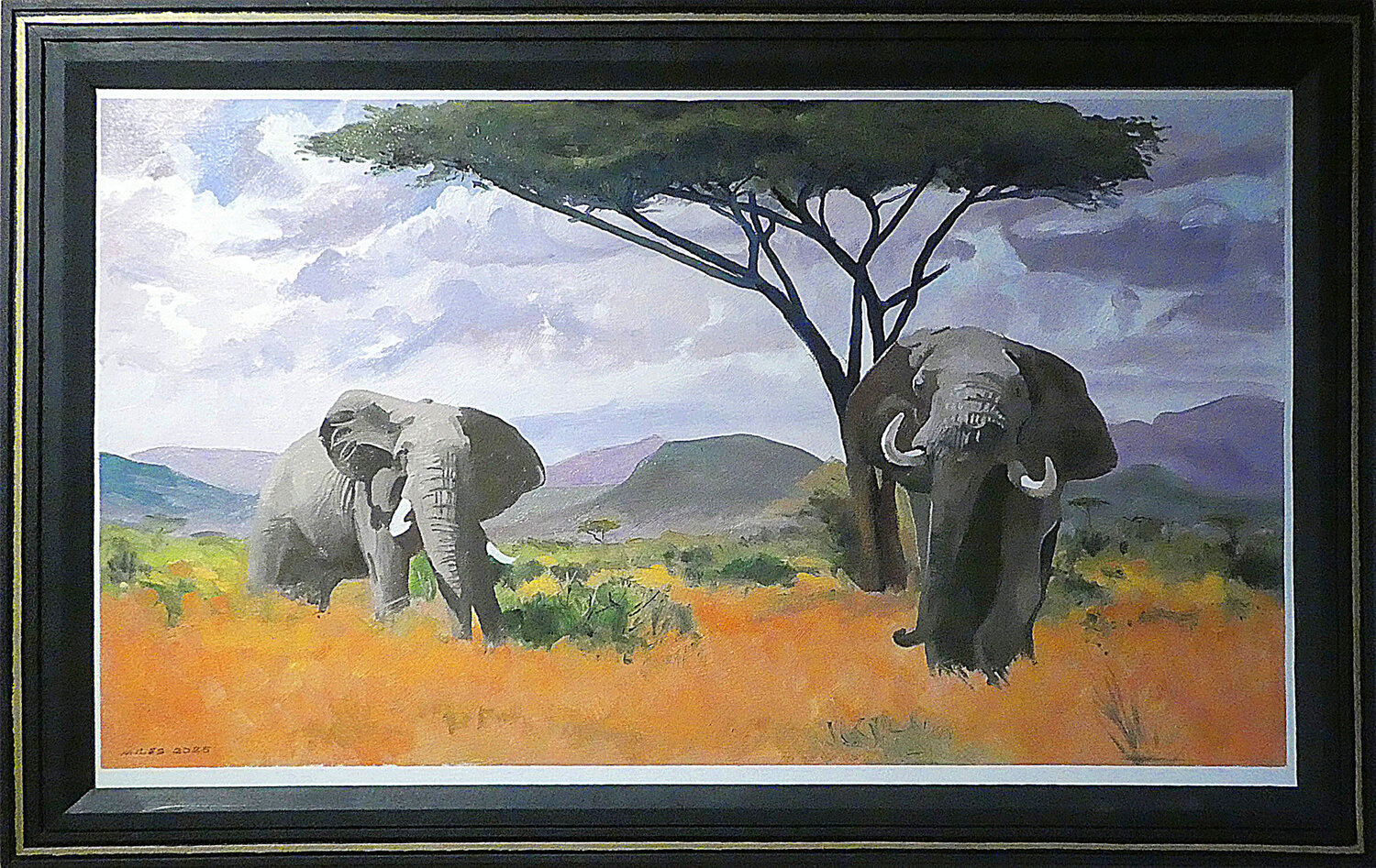 Bull Elephants Gerald Miles