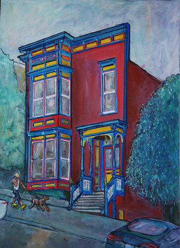 Noe Street, San Francisco von Leon Sarantos, Malerei kaufen auf Singulart