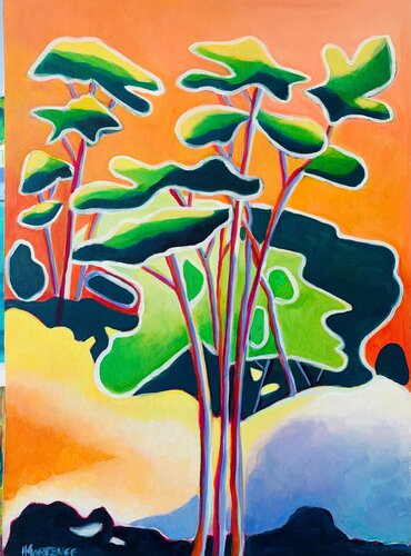 JARDIN JAPONAIS di Hortense BATAILLE, Pittura in vendita su Singulart