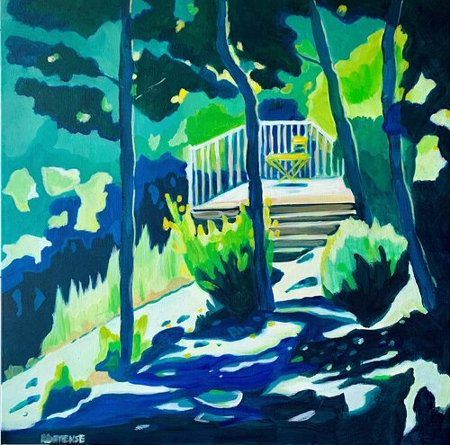 jeux d'ombres et de lumières di Hortense BATAILLE, Pittura in vendita su Singulart
