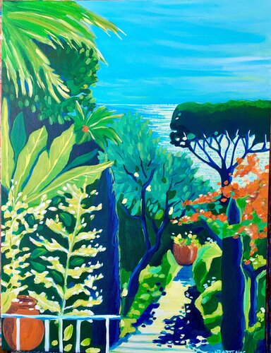 Jardin d'Eden van Hortense BATAILLE, Schilderij te koop op Singulart