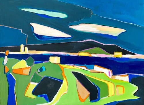 orage sur la mer di Hortense BATAILLE, Pittura in vendita su Singulart