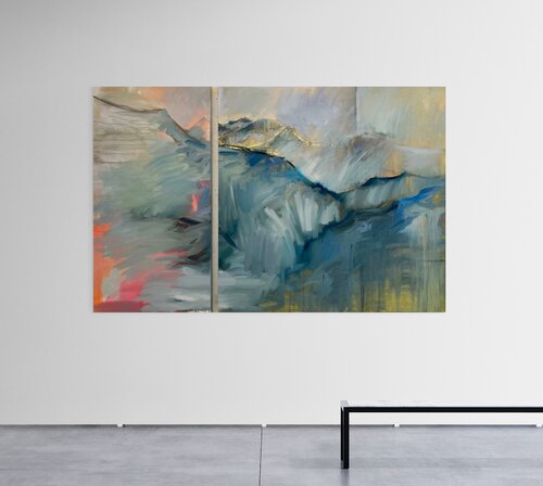 Through the Alps to Chamonix by Angela McFall, Painting for Sale on Singulart