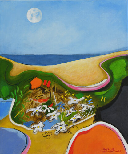 mediterranean landscape von Michalis Charalambides, Malerei kaufen auf Singulart