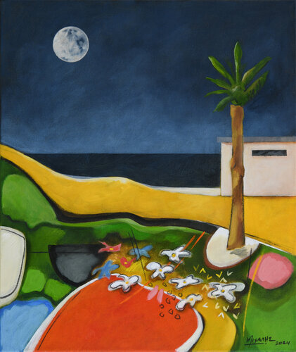 Architectural landscape van Michalis Charalambides, Schilderij te koop op Singulart