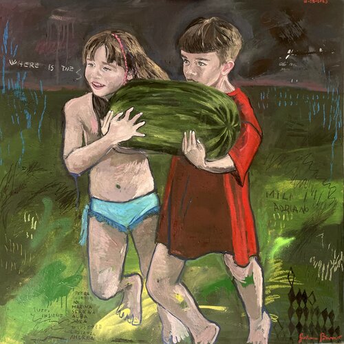 Mila e Adriano de Giovanna Bianco, Pintura a la venta en Singulart