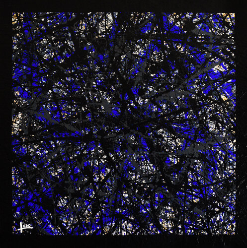 "Au travers des Vitraux" (Through the Sained Glass) di Ludovic BIQUAND, Pittura in vendita su Singulart