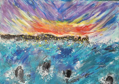 Fracas van Myriam Guillemeau, Schilderij te koop op Singulart