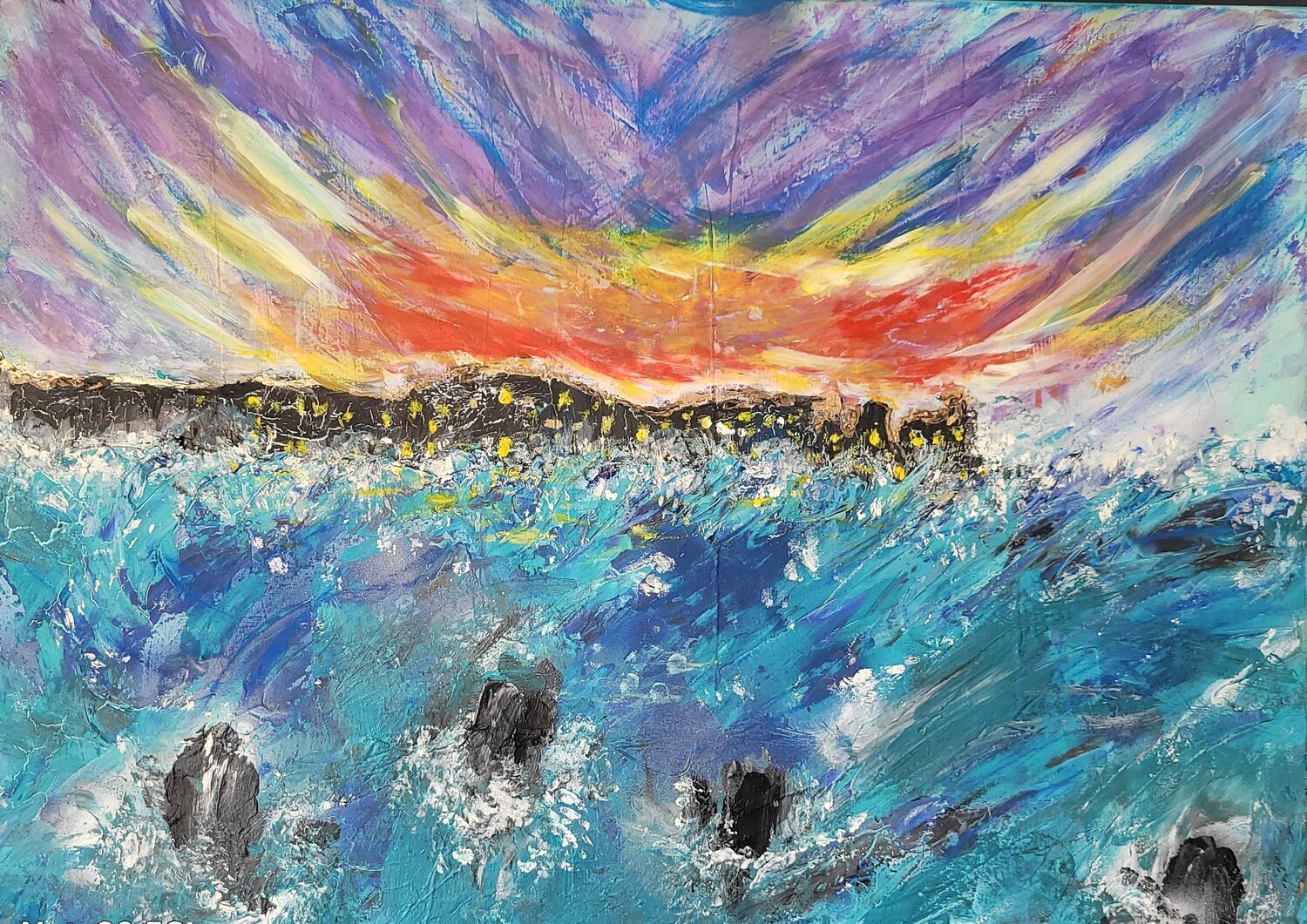 Fracas Myriam Guillemeau Origineel schilderij te koop