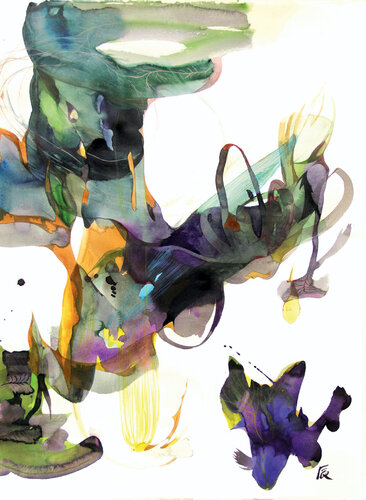 the autumn forest 2 van N Gin Kim, Schilderij te koop op Singulart