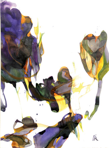 the autumn forest 3 van N Gin Kim, Schilderij te koop op Singulart
