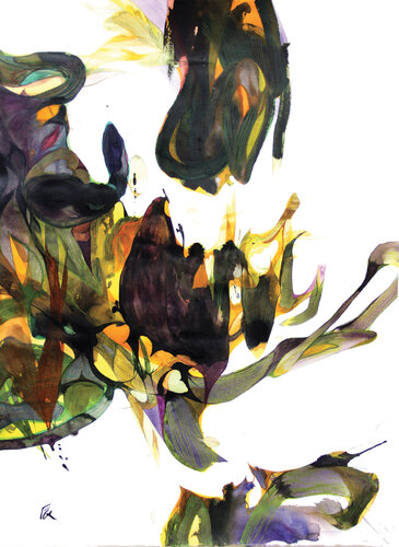 the autumn forest 4 van N Gin Kim, Schilderij te koop op Singulart