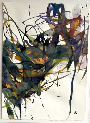 the autumn forest 6 de N Gin Kim, Pintura a la venta en Singulart