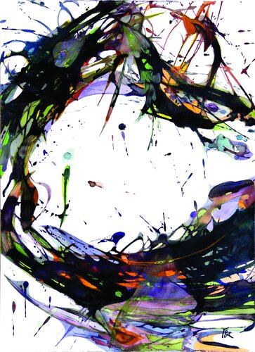 the autumn forest 1 van N Gin Kim, Schilderij te koop op Singulart