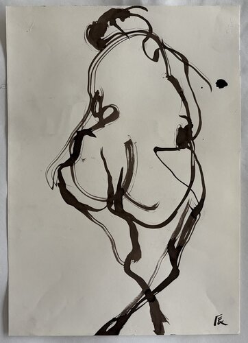 Figure drawing 2 van N Gin Kim, Tekening te koop op Singulart