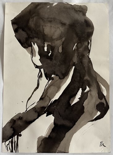 Figure drawing 3 van N Gin Kim, Tekening te koop op Singulart