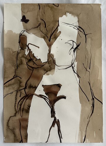 Figure drawing 4 van N Gin Kim, Tekening te koop op Singulart