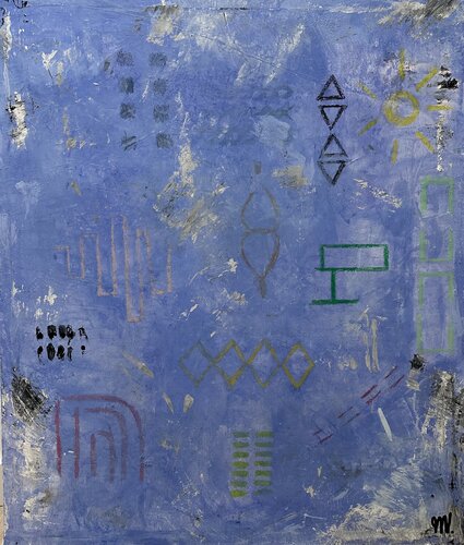 Pool Boy Forms van Marily Vaillancourt, Schilderij te koop op Singulart