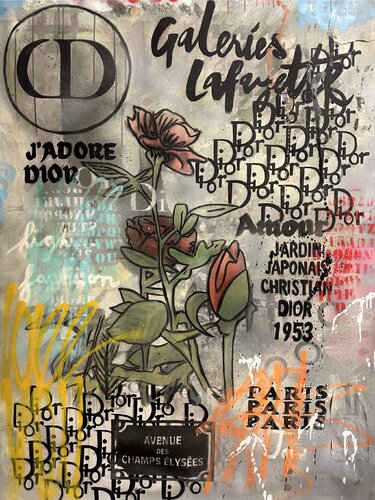 Dior x Galeries Lafayette - "Available for Inquiry" by Marily Vaillancourt, Painting for Sale on Singulart