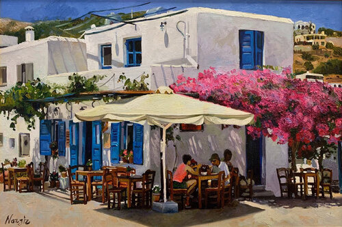 Greece van Nargiz Guliyeva, Schilderij te koop op Singulart