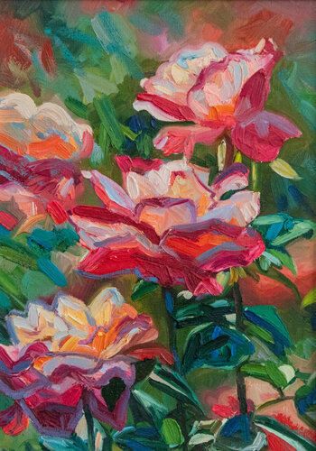 Flowers. Roses par Nargiz Guliyeva, Peinture en vente sur Singulart