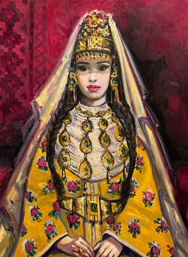 Bride from Morocco par Nargiz Guliyeva, Peinture en vente sur Singulart