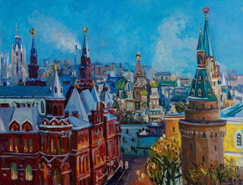 Moscow by Nargiz Guliyeva, Painting for Sale on Singulart
