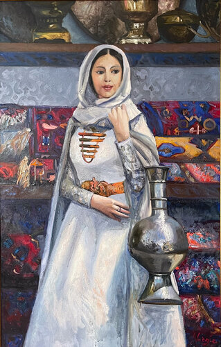 Azerbaijani girl par Nargiz Guliyeva, Peinture en vente sur Singulart