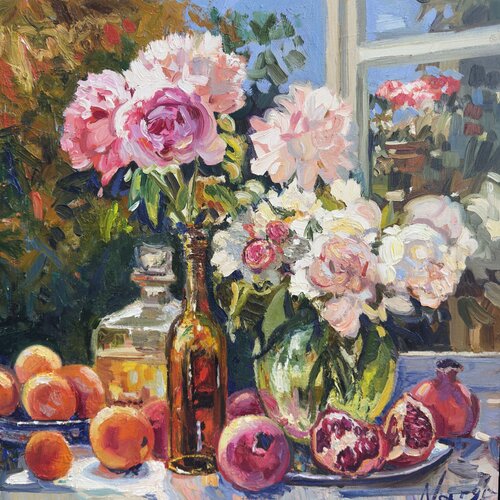 Abundance in Bloom van Nargiz Guliyeva, Schilderij te koop op Singulart