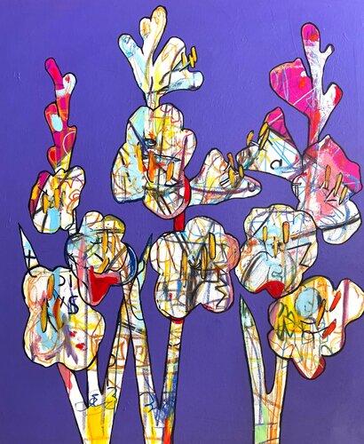 Gladiolos von Daniel Vizcarra Lanao, Malerei kaufen auf Singulart