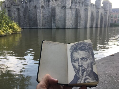 Bowie van Geert De Vuyst, Tekening te koop op Singulart