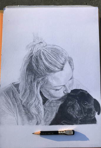 Chien de coeur van Geert De Vuyst, Tekening te koop op Singulart